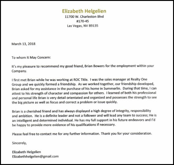 Elizabeth Helgelien Testimonial